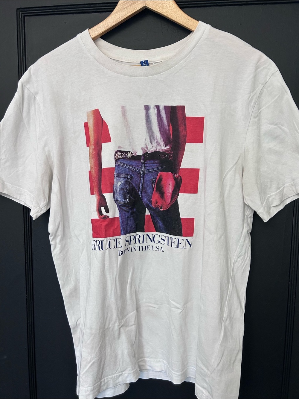 Bruce Springsteen Born in the U.S.A. Graphic Tee - White